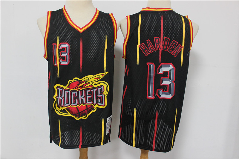 Men Houston Rockets #13 Harden black Game NBA Nike Jerseys Print->houston rockets->NBA Jersey
